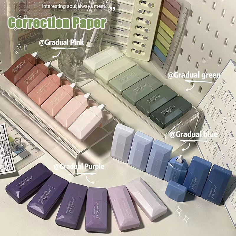 Correction Tape Roller - Bande correctrice dégradée de Style carte,