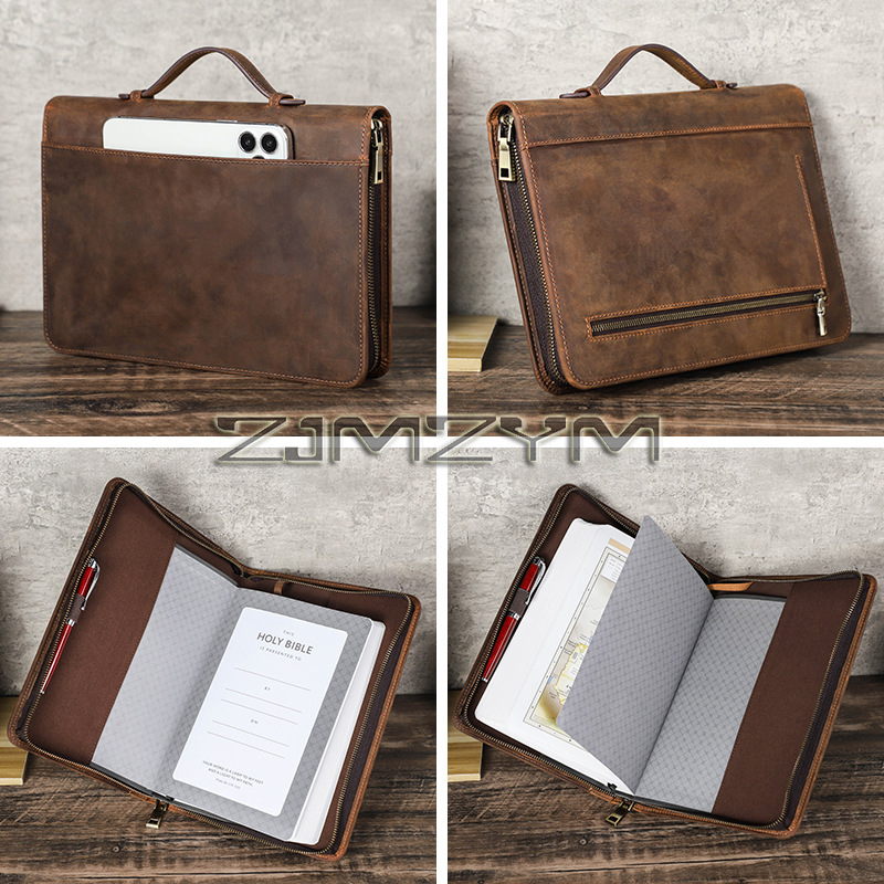 Office Stationery Supply Business - Housse de carnet en cuir rétro,
