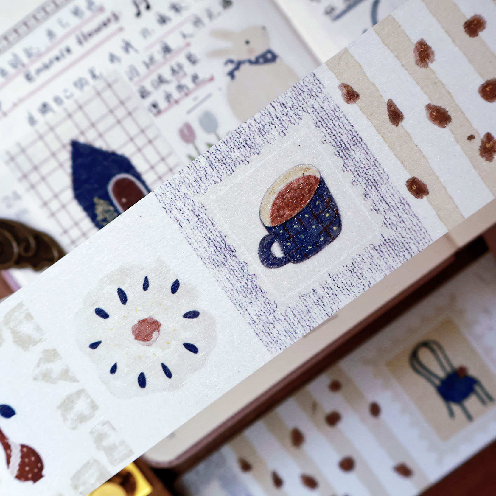 Washi Tape Set - YiEr Studio Vintage vieille mélodie Washi