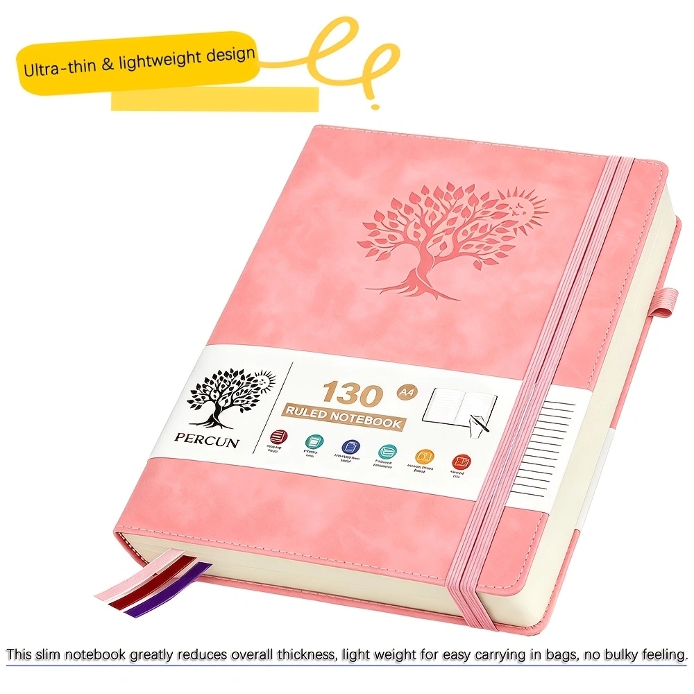 Journal Leather Hardcover - Carnet de notes A4 à couverture