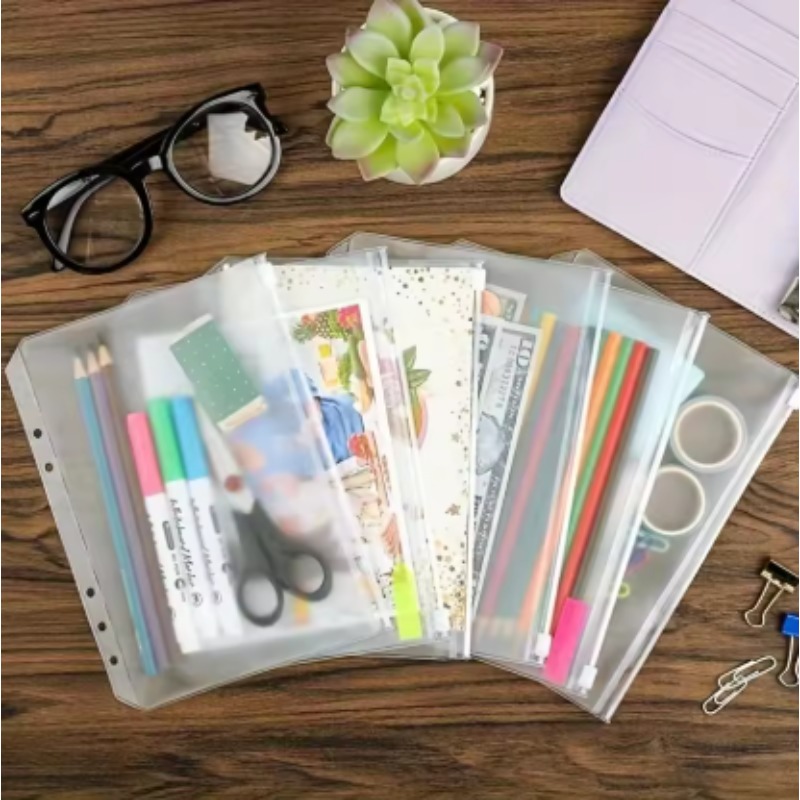 Portfolio Folder Zip - 10 pochettes transparentes en PVC avec