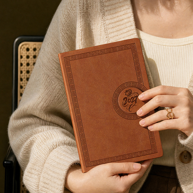 Agenda quotidien en cuir premi - Journal Leather Hardcover avis et prix
