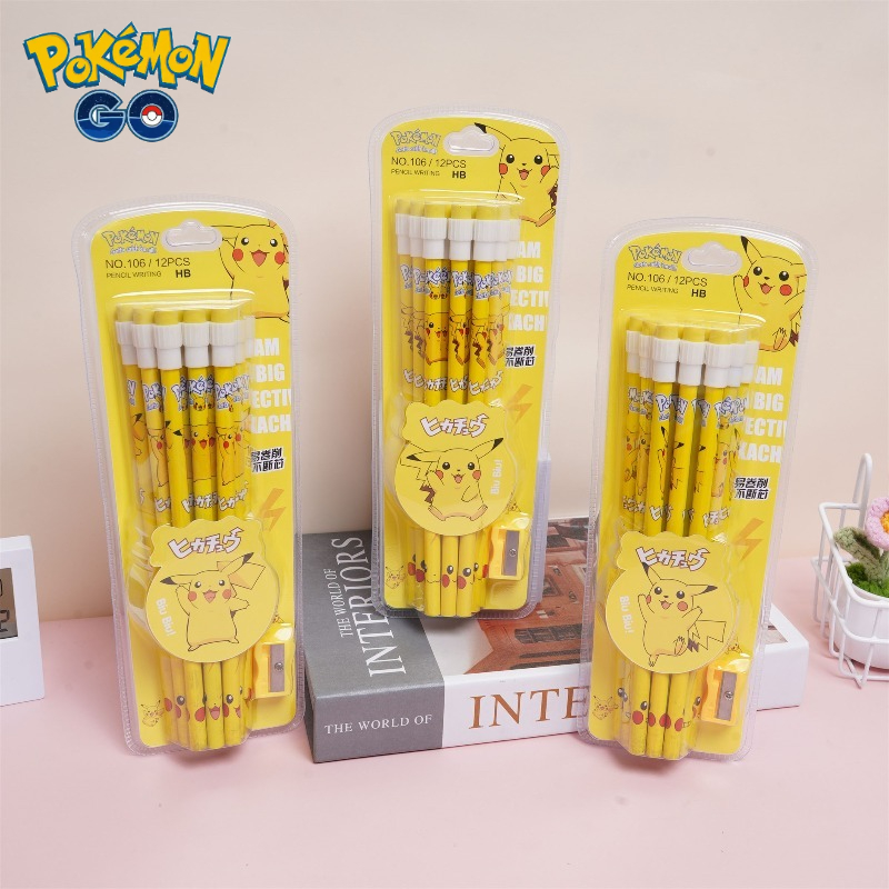 Crayons pokemon avec gomme et  - Office Supply Office Stationery Items avis et prix