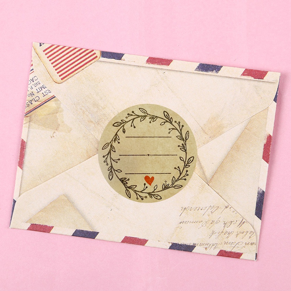 Rouleau d'autocollants en papi - Letter Envelope Kraft avis et prix