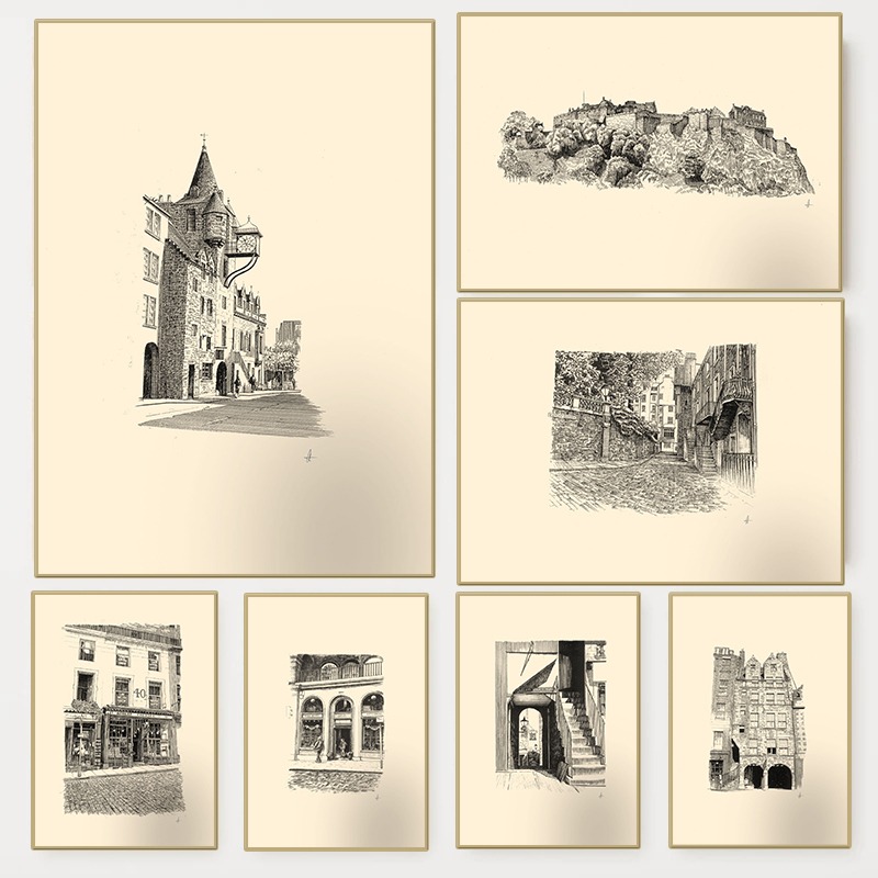 Affiche vintage du Château d'É - Fountain Pen Ink avis et prix