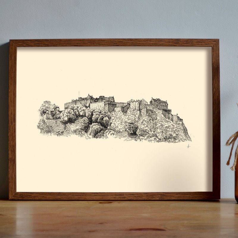 Affiche vintage du Château d'É - Fountain Pen Ink avis et prix